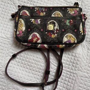 Dooney & Bourke Black Crossbody Bag with Disney Princess Design